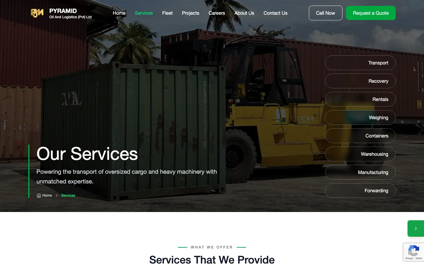 Pyramid Oil & Logistics - Services